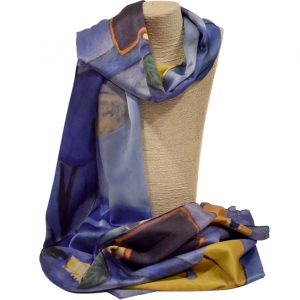 Pashmina en tonalidades azules