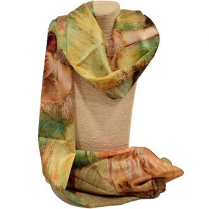 Pashmina tonalidades verdes