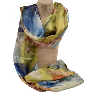 Pashmina tonalidades azules